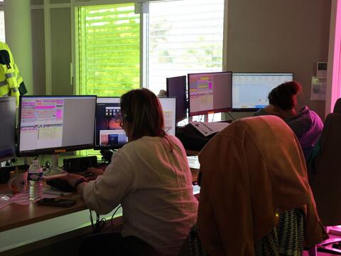 Salle de régulation des appels SAMU