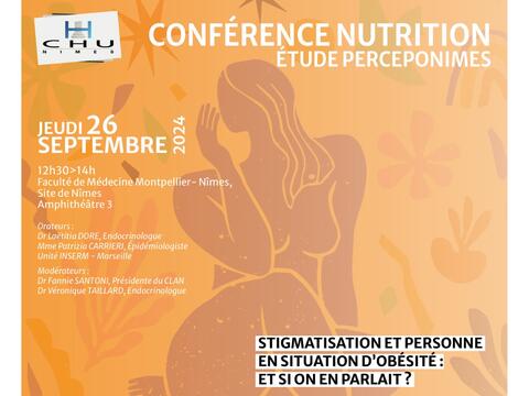 Etude perceponimes, conférence nutrition